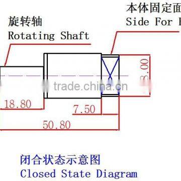 Soft Closing Rotary Damper for Toilet Seat EBO-002 photo-5