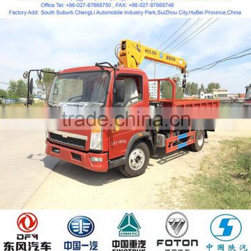 5 ton Howo truck mounted crane, 5 ton Howo truck crane, 5 ton sino truck with crane