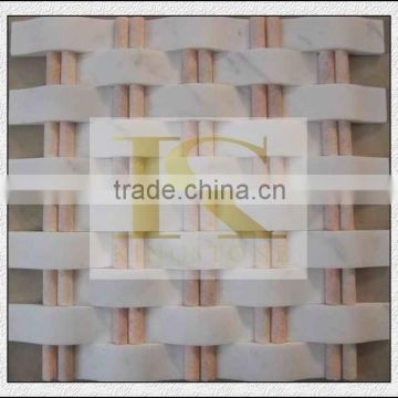 China manufacturer glass with stone mosaic buyer price                        
                                                Quality Choice