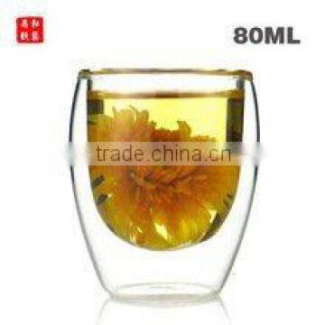 Borocilicate Custom Double Wall Glass Cup