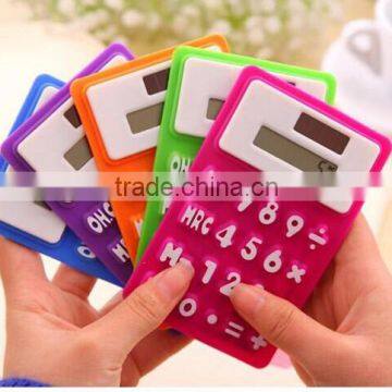 Calculator Gift Set / Silicone Solar Power Mini Calculator/ Logo Customized OEM Electronic Manufacturer photo-4