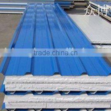 prefabricated roof steel sandwich panel