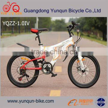 Mountain bicycle/ 20" full suspension MTB/ Steel frame 21 speed wholesale price mountain bike