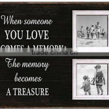 MHOME distressed wood wall photo frame