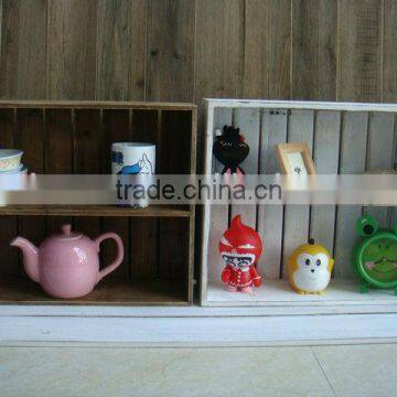 High quality vintage industry wooden wall shelf