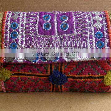 Bohemian Ethnic Indian Banjara clutch bag at Wholesale discounted Price