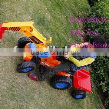 New Electric Car Drivable Toy Digger With Trailer 615 photo-6