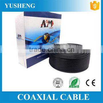 free samples Al foil+braiding Shield rg6 coaxial cable price 1mm copper wire