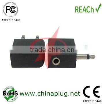 Mono plug adapter male and female dc power connector