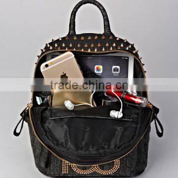 Italian Girls Leather Backpack in Guangzhou Factory China Supplier photo-5
