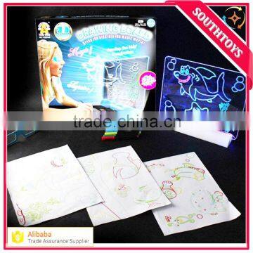 Kids Erasable Magic 3D Flashing Drawing Board with 3D Glasses