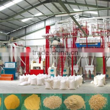 10-1000t/day corn processing machine/maize flour mill plant