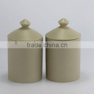 Natural Soy Scented Candle in Ceramic Jar With Matte Color photo-2