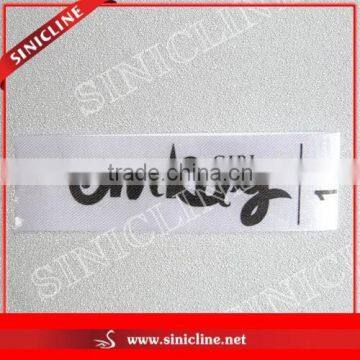 Sinicline Eco-Friendly Printed Satin Main Label for T Shirt