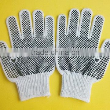 cut resistant PVC dotted gloves