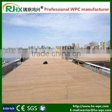 Deck boat WPC material with fireproof and waterproof/tongue and groove composite decking