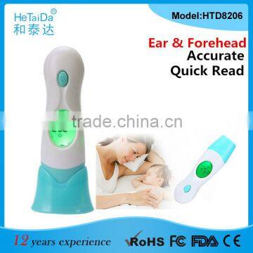 4 En 1 infrarouge Oreille et Front Thermometre HTD8206C Ear & Forehead infrared Thermometer