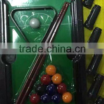 Hot Selling Plastic Mini snooker game funny Pool Table with colorful ball and billiard cue cheapest price