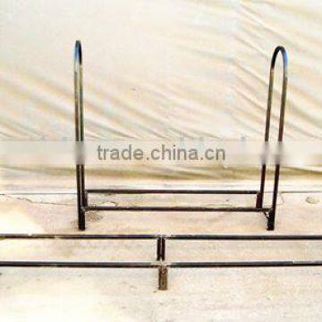 Tubular Steel Log Rack With Rack Cover