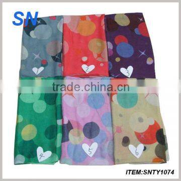 2014 summer fashion polka dot beach sarong scarf