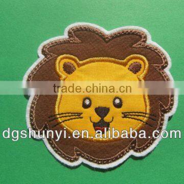 iron on cute lion applique