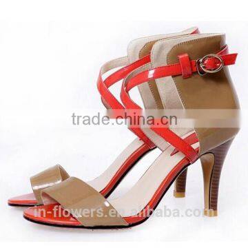 Slim Heel Leather Classic sandals PUMPS SHOES