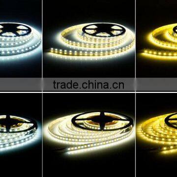 Warm White Cool White DC24V 3528 IP20 LED Flex Strip Lights 240LED/Meter CCT Adjustable