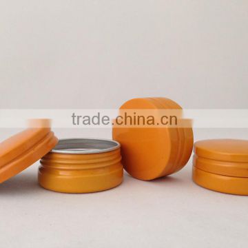 Aluminum screw top tin containers