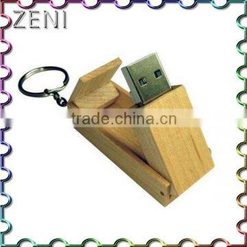 Novel and unique shape wooden flash memory