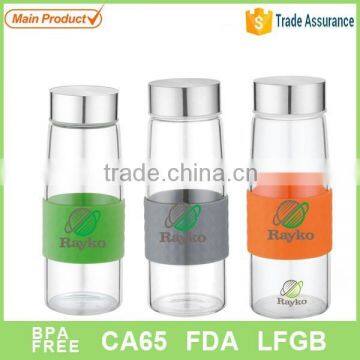 hot sell glass water bottle with Crown Cap