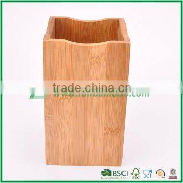 decorative bamboo business pen holder pencil organizer fuboo