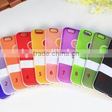 High quality sublimation cell phone case for samsung galaxy s6, colorful tpu design with a stand/ holder for samsung s6 edge