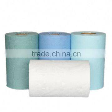 Disposable Cloth Nonpp Non Woven Polyester Roll Wiper Fabric Clean Paper Manufacturer