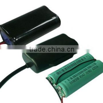 Soshine 7.4v 2200mah 18650 Li-ion Battery Packs rechargeable battery 18650 battery pack