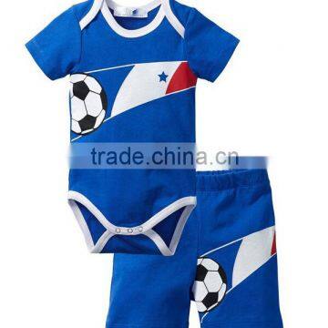 custom wholesale top design infant royal blue football uniforms