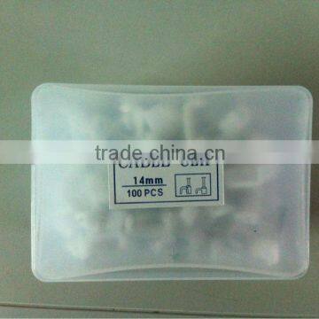 Shipping From China Plastic Circle Wall Cable Clip In Box