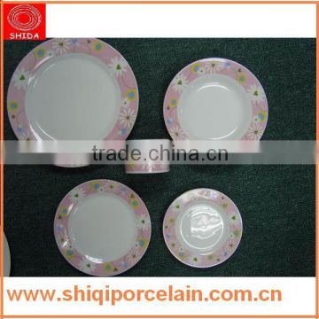 20pcs porcelain dinner set , Round plate set