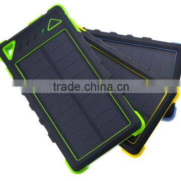 With Frosted Material Portable Waterproof Solar Power Bank Solar Charger 8000mah Built-in Battery photo-3