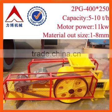 henan zhengzhou factory price with full services 5-10 t/h roller crusher