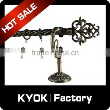 KYOK 2016 fancy dragon mart in dubai decorative curtain rod,metal material home decor type rare decorative cutain rod