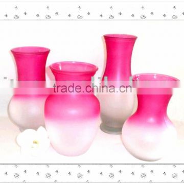 Glass vase/colorful glass vase/clear glass vase