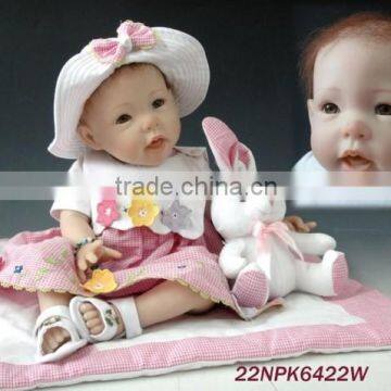 Intelligent toy 22'' soft silicone vinyl reborn dolls for kids doll