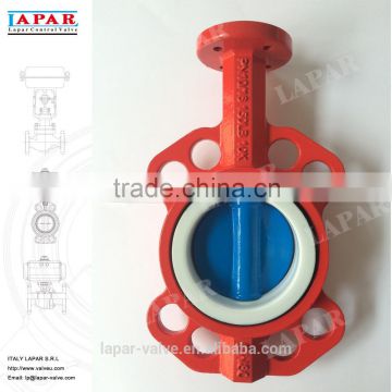 LAPAR Center Line Type DI Resilient Seated Butterfly Valve, Wafer Butterfly Valve PN10/16 ASME CLASS 150 JIS 10K