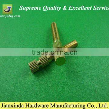 Round flat head with stripes brass screw machine bolts