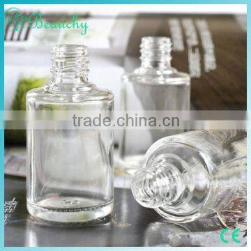 2015  china 15ml round and square glass nail polish bottles for sale
