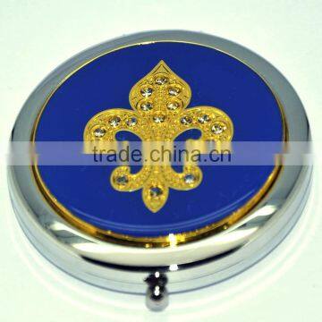 High Quality Materials Fleur De Lis pill box