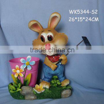 Easter decor rabbit shape cheap garden plant pots