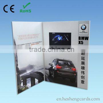 video promotional customized design paper craft greetings cards