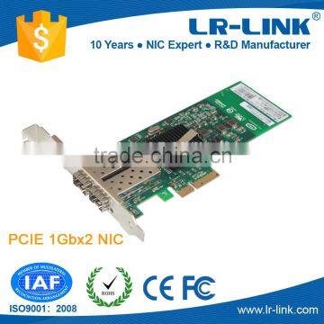 LREC9702EF-2SFP Intel 82576EB chipset PCI Express 1000M Gigabit Dual Port SFP Lan Card,ISCSI boot