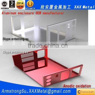 XAX14Alu OEM ODM Customized Laser Cut Bend Weld Sheet Aluminum Electric Cabinet Outer photo-6